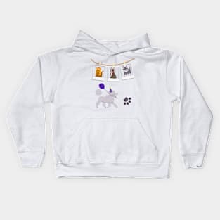 happy birthday dog Kids Hoodie